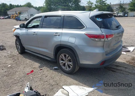 2015 Toyota Highlander Xle V6 from USA, damaged, VIN 5TDKKRFH1FS065420